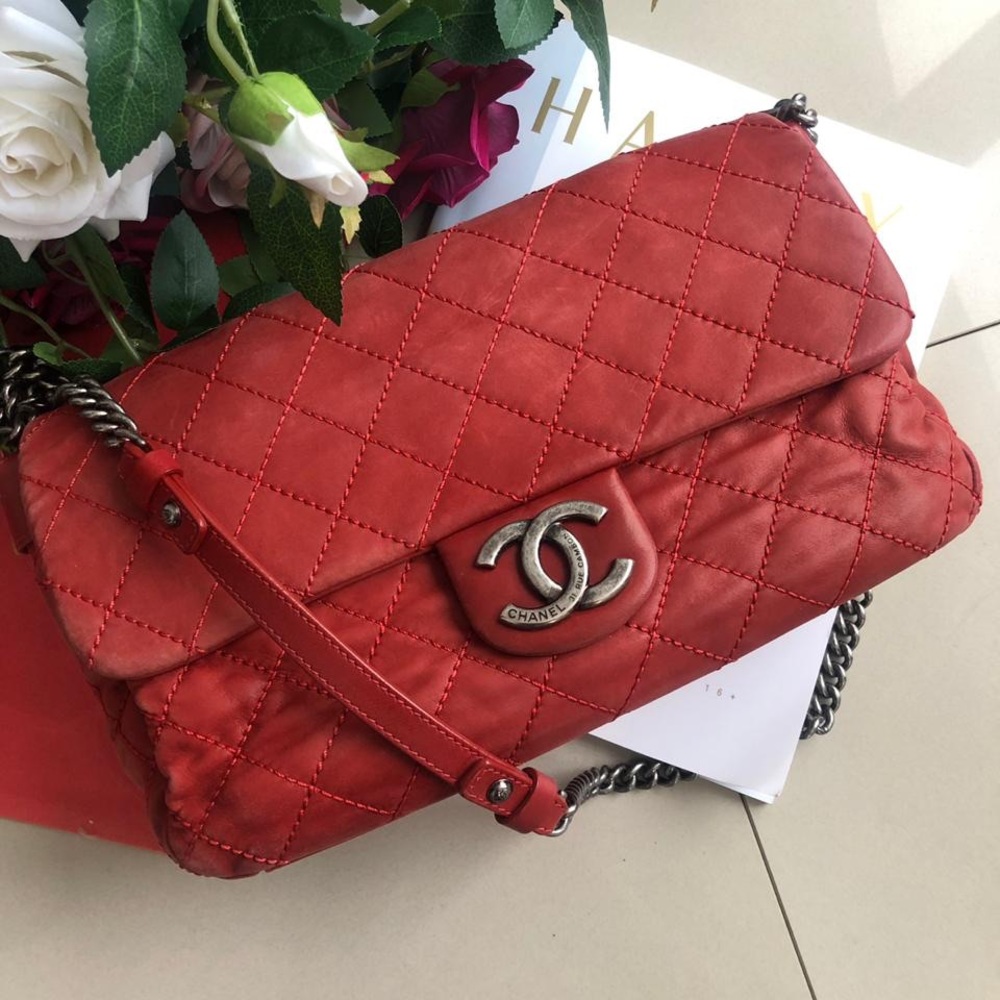 SOLD❌Chanel Crossbody Red Classic Bag - Picture 1 of 8